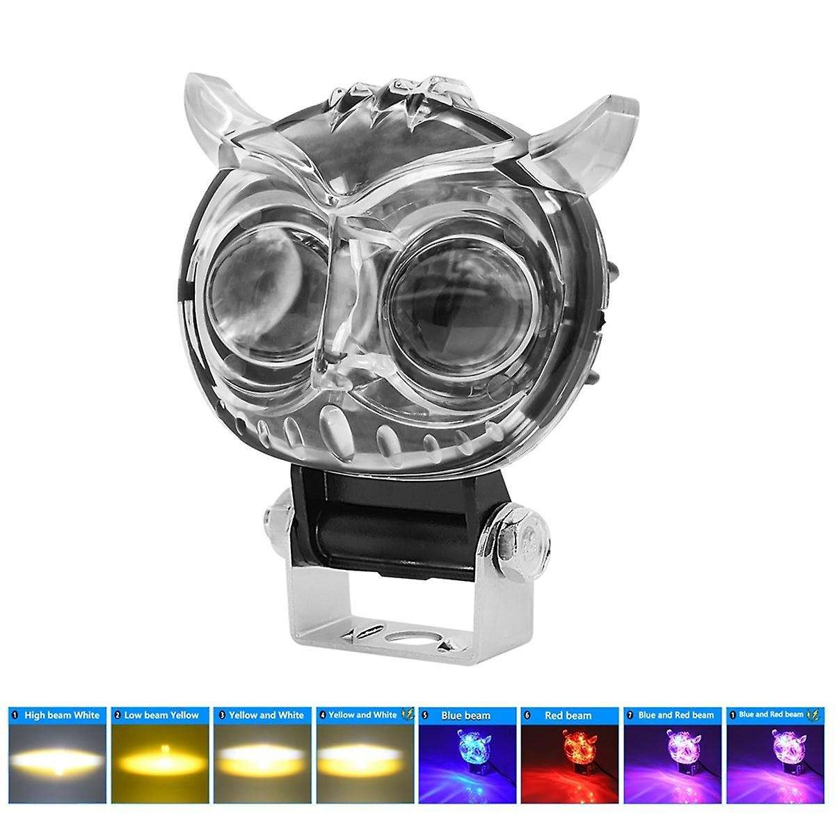 Led Lens Spotlight Color Light Auxiliary Fog Lamp Double Lenses Spotlights for Motorcycle Truck Car