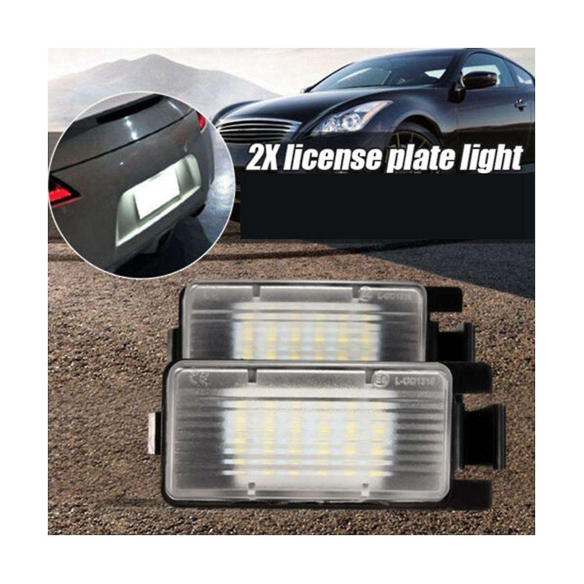 LED License Plate Light License Plate Light License Plate Light Assembly Car for 350Z 370Z G35 G37
