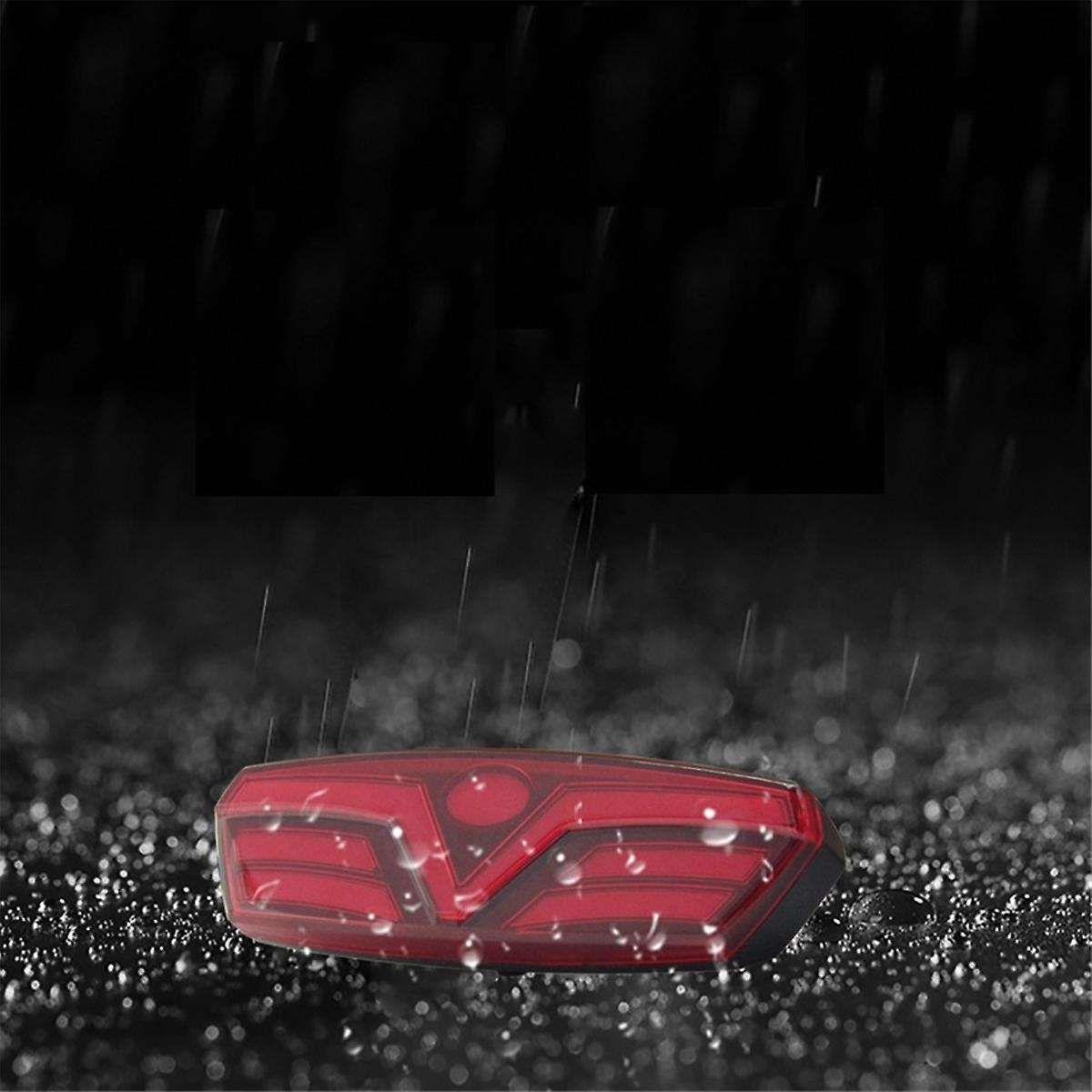 Led Mountain Bike Luggage Rack Light Waterproof Bicycle Rear Seat Reflective Taillight Night Riddin