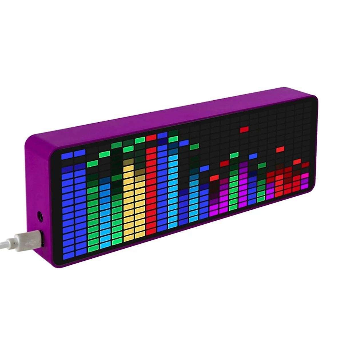 LED Music Spectrum Display RGB Light Colorful Spectrum Pickup Atmosphere Lamp Voice Control Level In