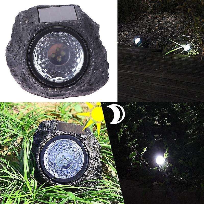 Led Outdoor Lights Waterproof Artificial Simulation Stone Style Night Decoration Lamp Solar Powered