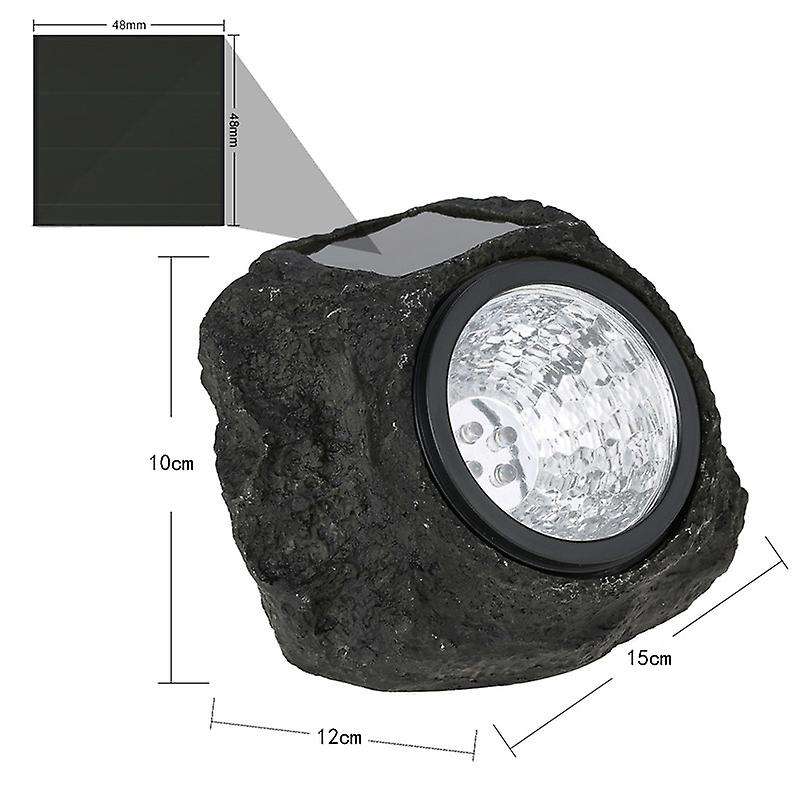 Led Outdoor Lights Waterproof Artificial Simulation Stone Style Night Decoration Lamp Solar Powered