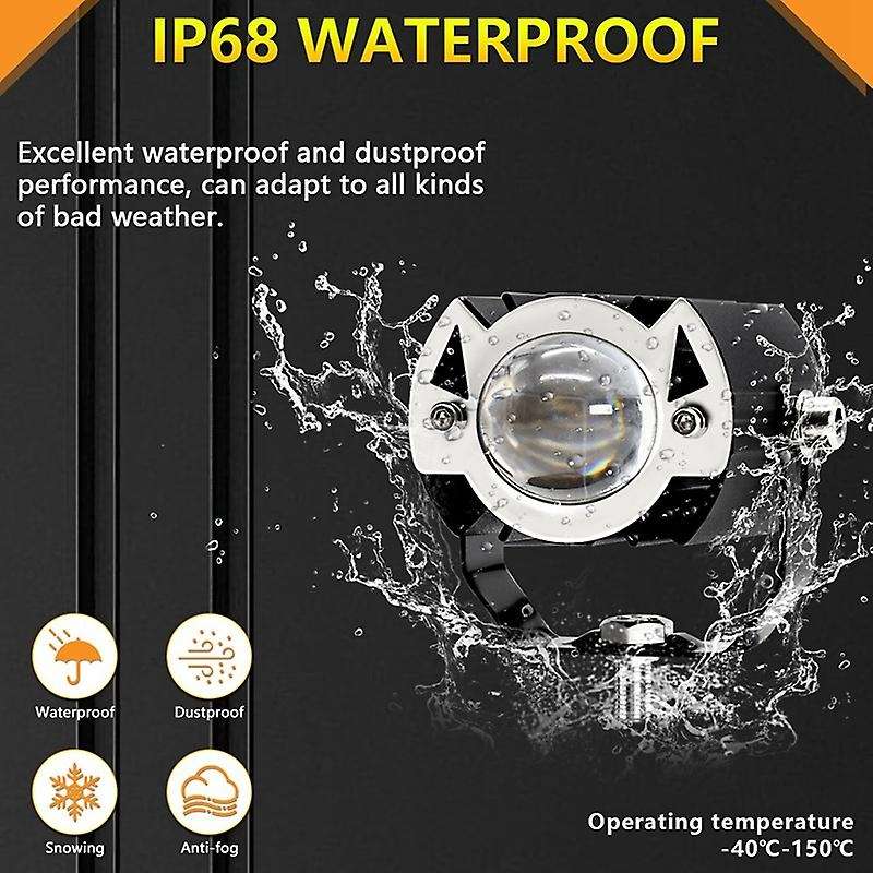 Led Pod Lights, Led Off Road Lights 60w 6000lm Amber/yellow White Dual Color Driving Fog Auxiliary W