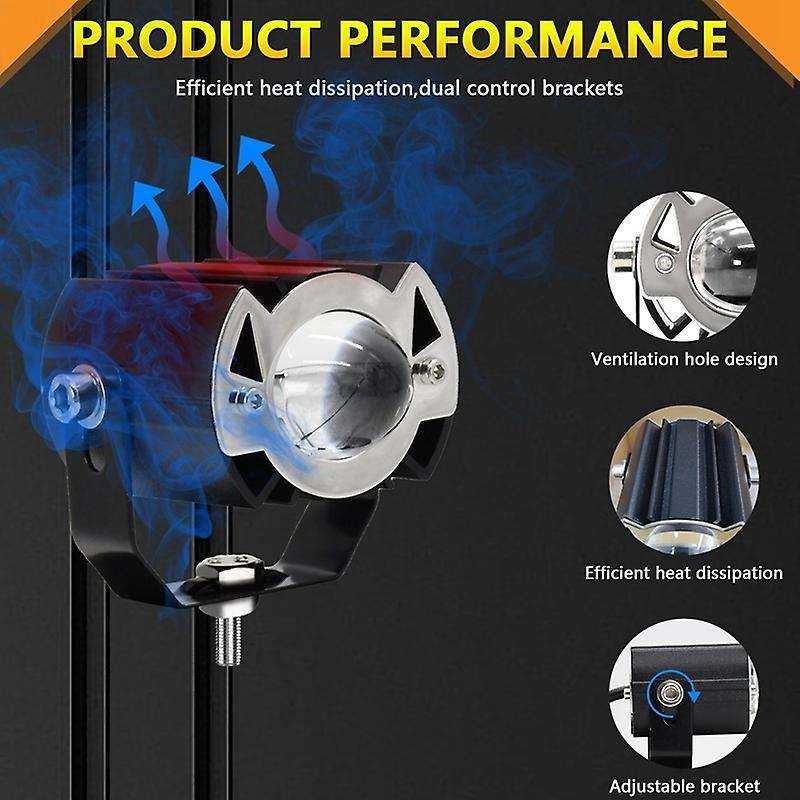 Led Pod Lights, Led Off Road Lights 60w 6000lm Amber/yellow White Dual Color Driving Fog Auxiliary W