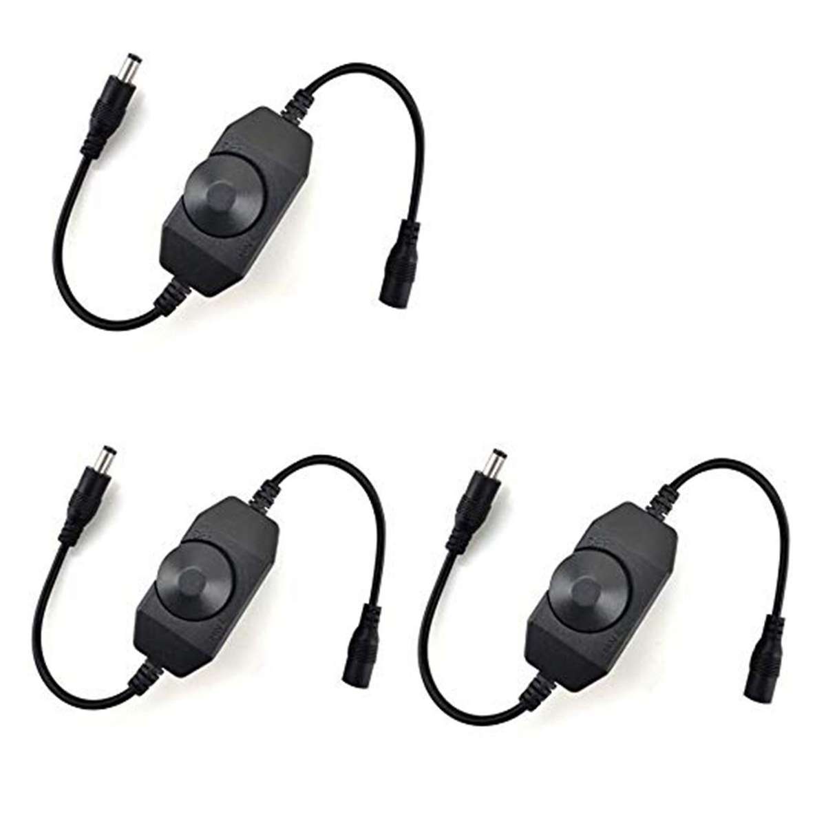 LED Strip Lights Dimmer Switch Stepless Compatible for LED Dimmable Lights, LED Rope Light 3528,5050