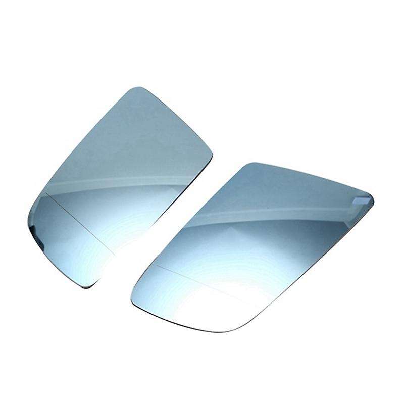 Left & Right Side Blue Heated Electric Wide Angle Wing Mirror Glass for- 5 E60 E61 2003 2004 2005 20