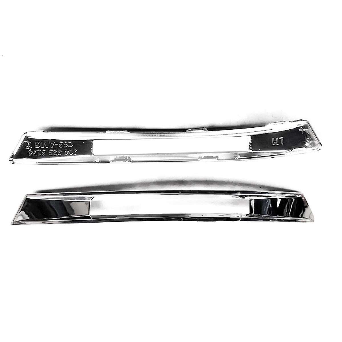 Left Front Bumper Fog Light Trim Frame Cap Chrome Running Light Cover for - C-Class W204 C63 2048853