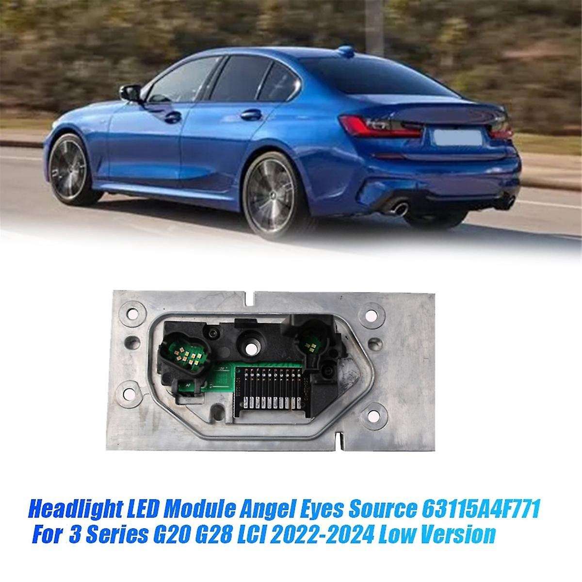 Left Led Headlight Module Angel Eyes Source 63115a4f771 for G20 G28 2022-2024 Drl Daytime Running Tu