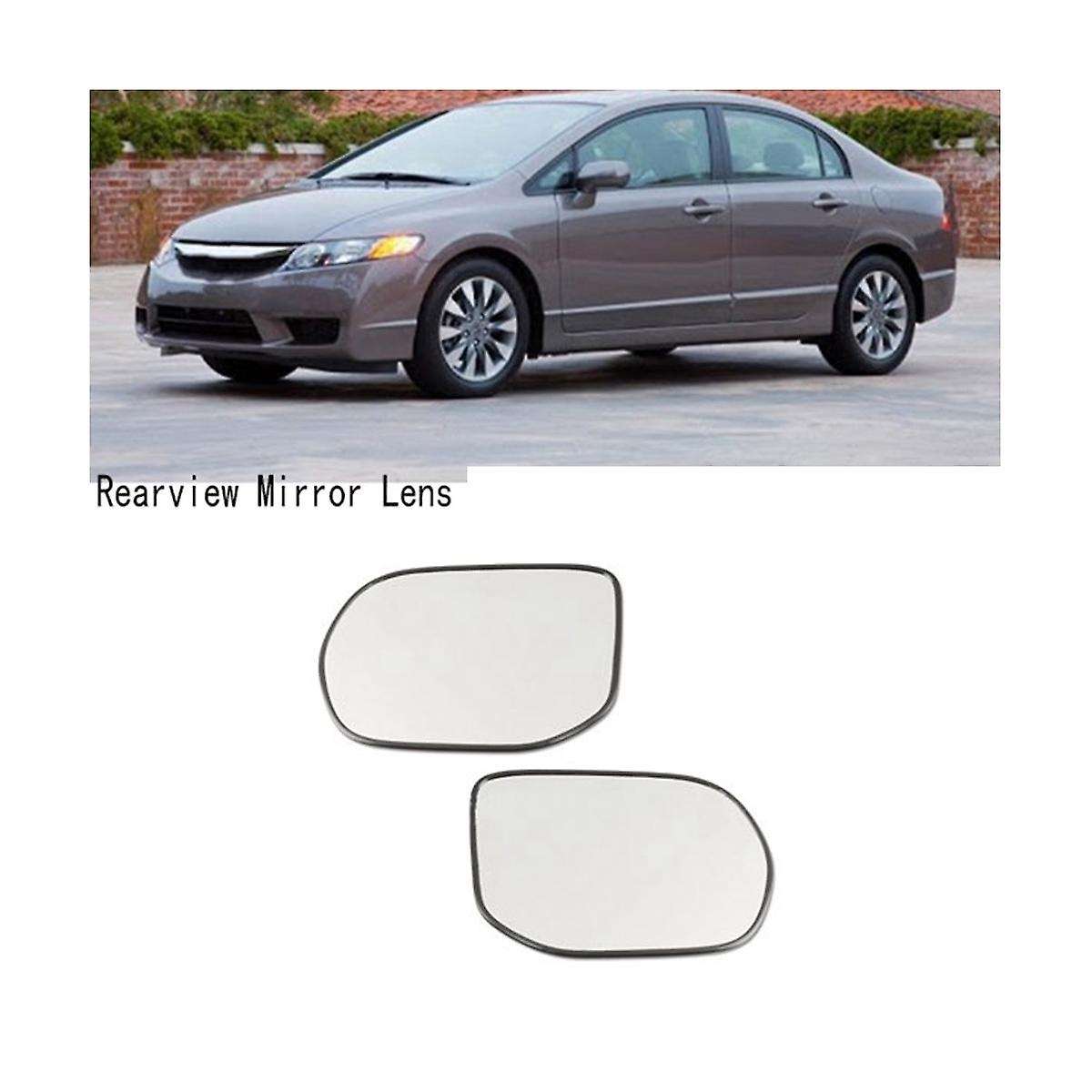 Left Rearview Mirror Lens Heated Wide-angle Lens Astern Auxiliary Mirror for 8th 2006-2011 76253-sn