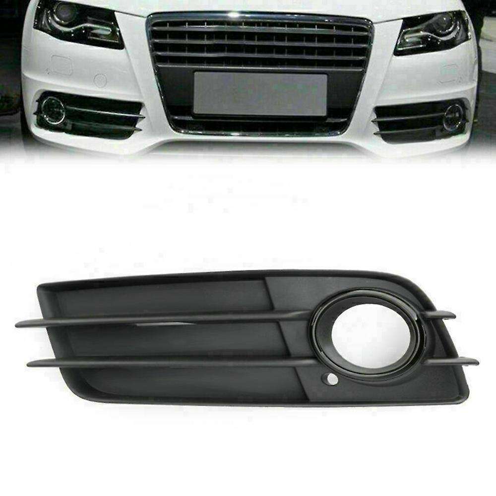 Left Side Matte Black Fog Light Grill Bumper for- A4 B8 S4 2008-2012 8K0807681C