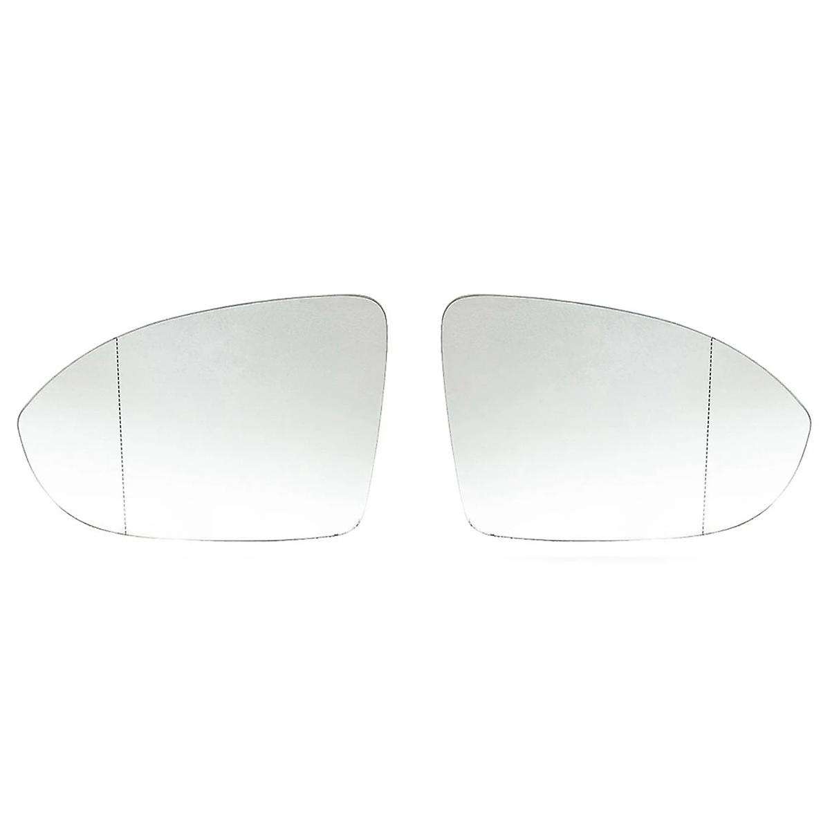 Left+Right Rear View Mirror Glass Side Door Wing Heated Blind Spot Wing Mirror Lens Golf Mk8 2020-2