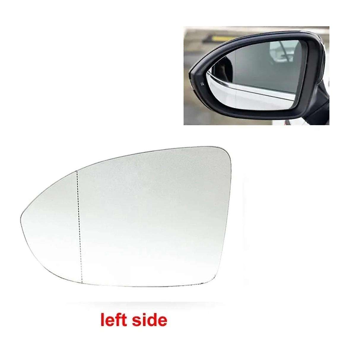 Left+Right Rear View Mirror Glass Side Door Wing Heated Blind Spot Wing Mirror Lens for Golf Mk8 202