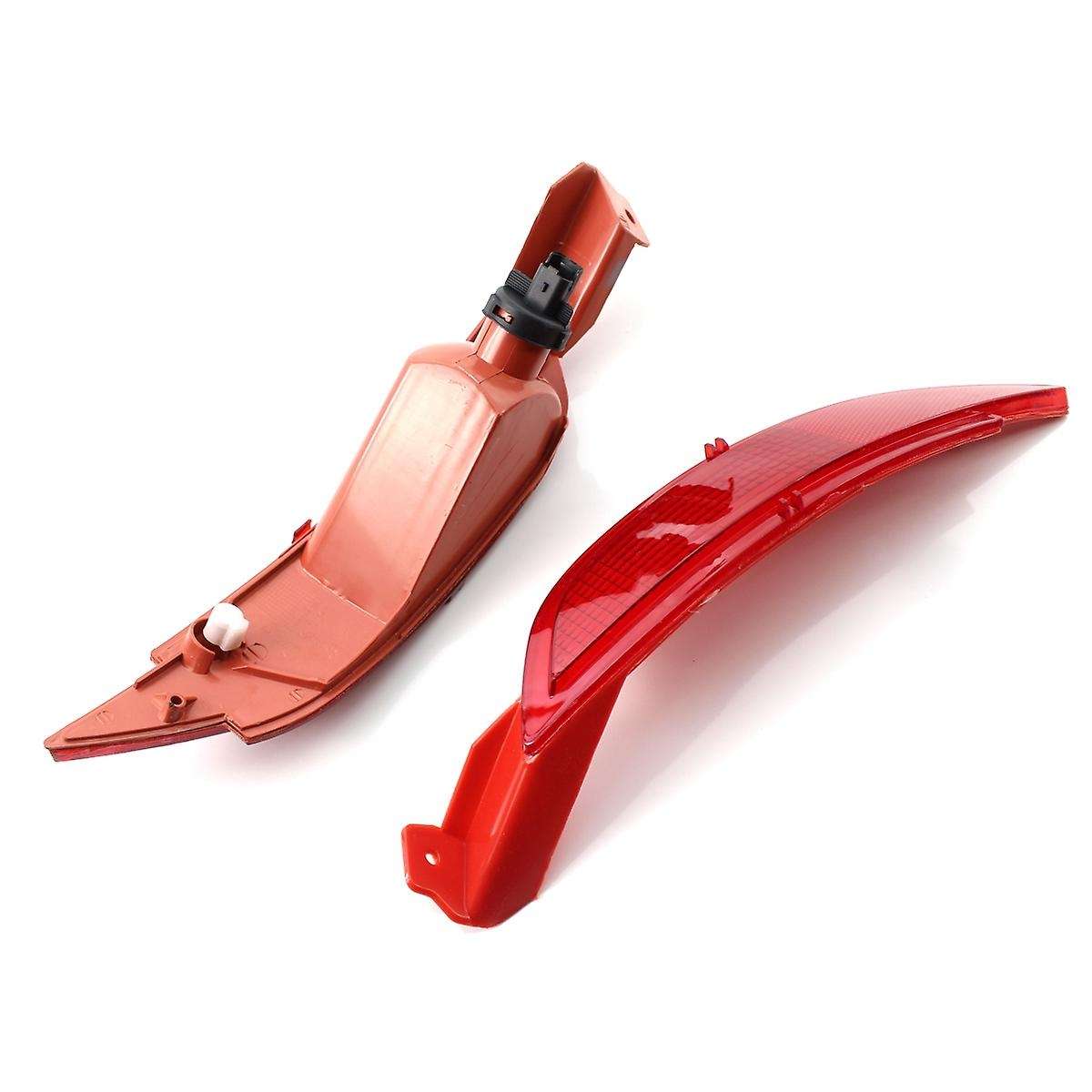 Left+Right Rear Bumper Reflector Light Fog Lamp for Fiesta Mk7 VII 2008- 2012 (Includes Bulb)