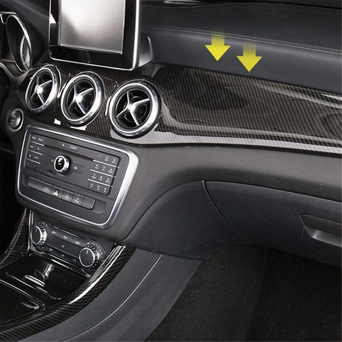 LHD Dashboard Central AC Outlet Panel Trim Strip Cover for W176 CLA C117 GLA X156 2013-2018, B