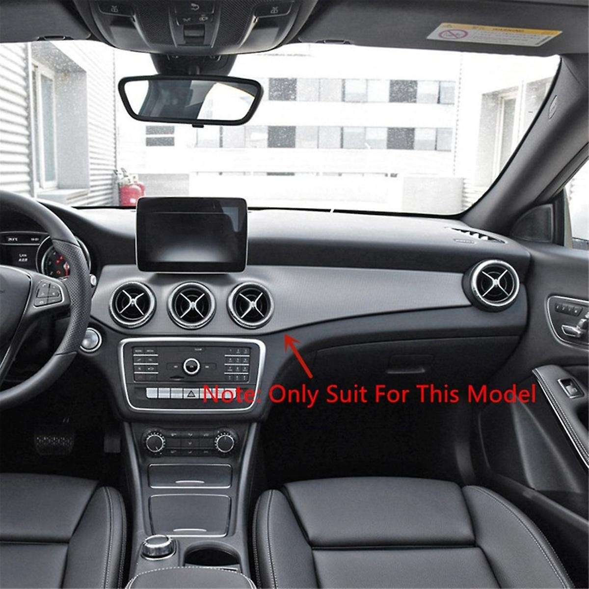 LHD Dashboard Central AC Outlet Panel Trim Strip Cover for W176 CLA C117 GLA X156 2013-2018, B