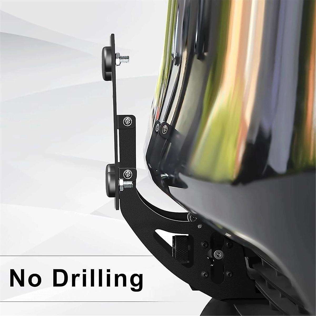 Lockable Front License Plate Holder for Model Y 2021-2024 Model 3 2021-2023, Anti-Theft Front Licen