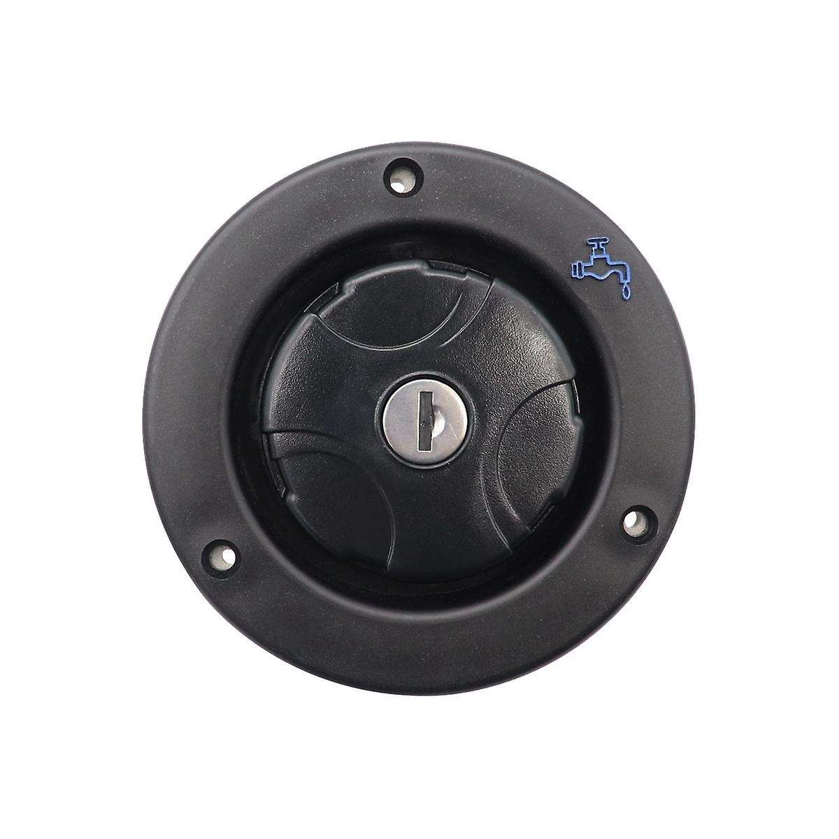 Lockable Filler Neck Tanks Caravan Water Fill Hatch Inlet Trailer Tank Caps Rv Accessory(white)