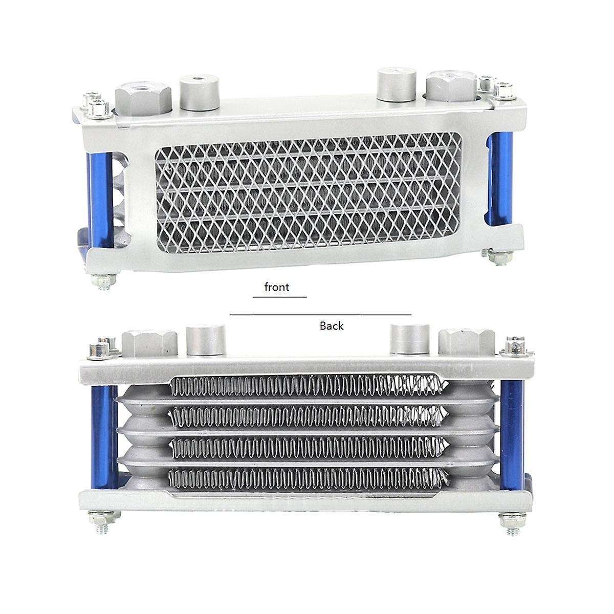 M12 Interface Radiator Aluminium Cooling System for 50-160cc Motorcycle Dirt Pit Monkey Bike Silver