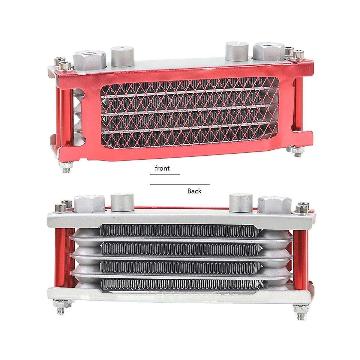 M12 Interface Radiator Aluminium Cooling System for 50-160cc Motorcycle Dirt Pit Monkey Bike Silver