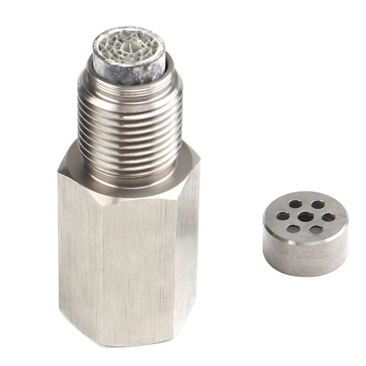 M18X1.5 O2 Oxygen Sensor Adapter with Filter for Decat Hydrogen O2 Extender CEL Fix Check Engine