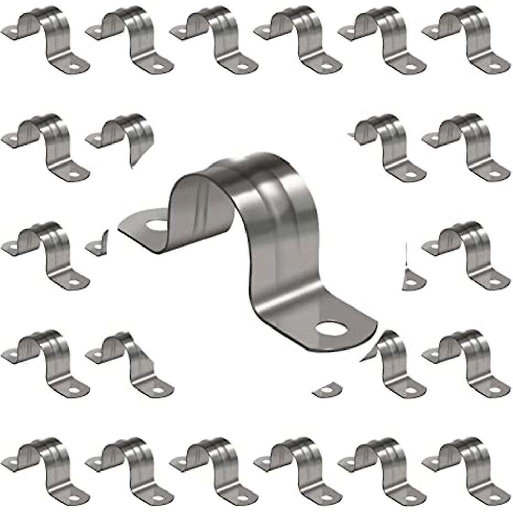 M32 Pipe Strap Clamps U Bracket,32mm Pipe Clips Can Be Used to Secure Pipes on 1-1/4 Inch OD Support