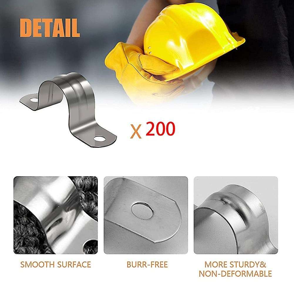M32 Pipe Strap Clamps U Bracket,32mm Pipe Clips Can Be Used to Secure Pipes on 1-1/4 Inch OD Support