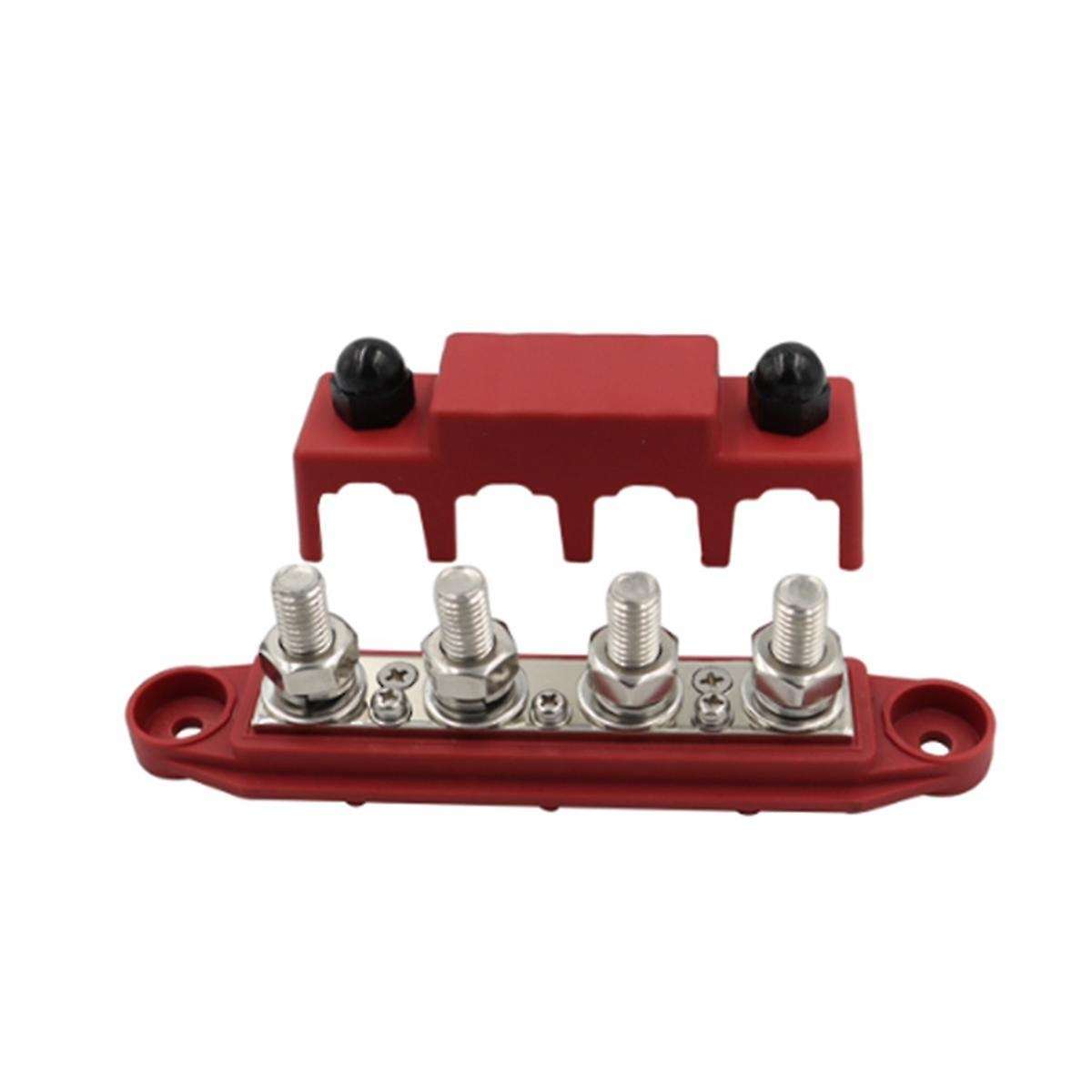 M8 Busbar Box Plate 250a 4 Terminals High Current Busbar Cable Box Auto Max Connection Amplifier Pow