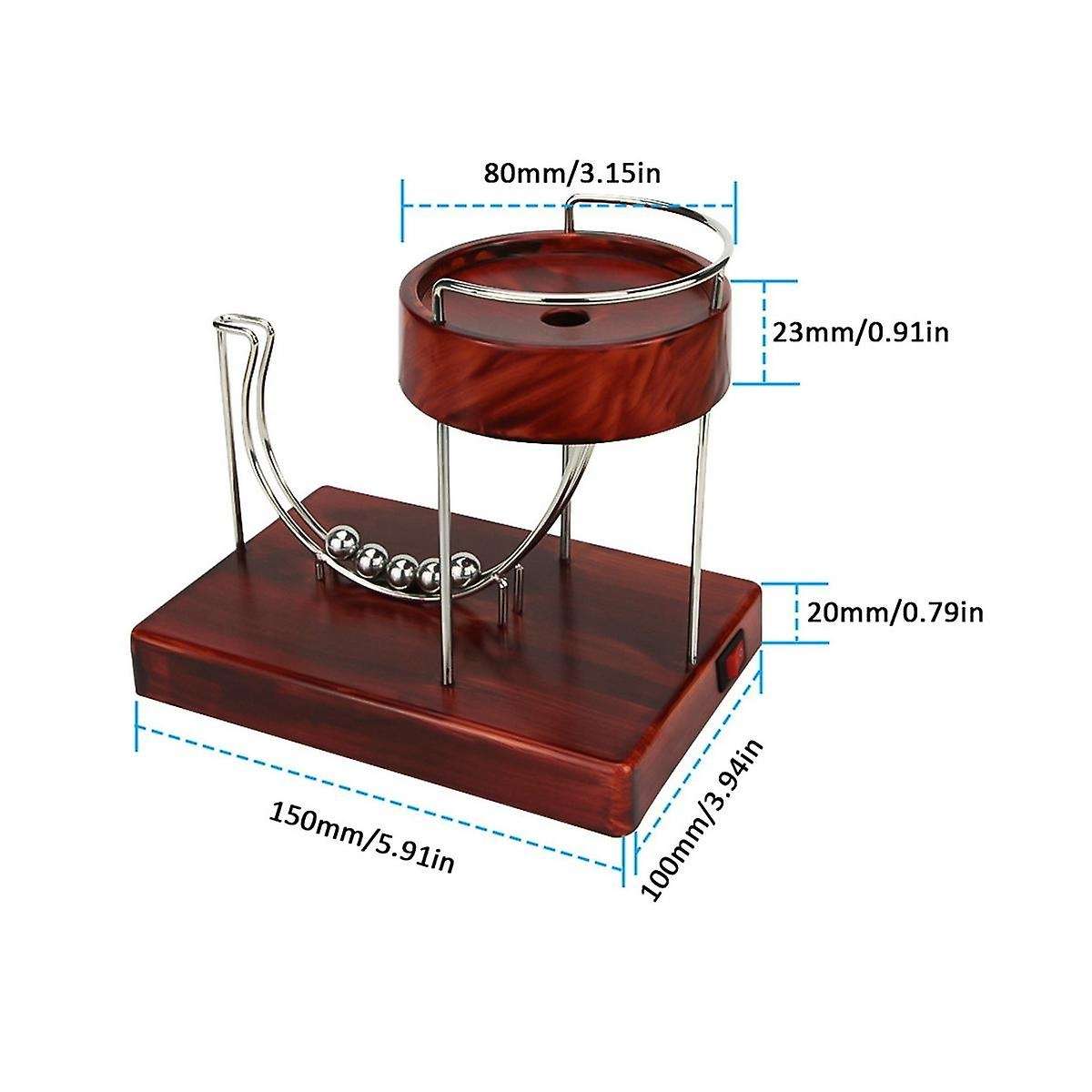 Machine Kinetic Art Motion Inertial Metal Automatic Jumping Table Toy Home Decor,wood