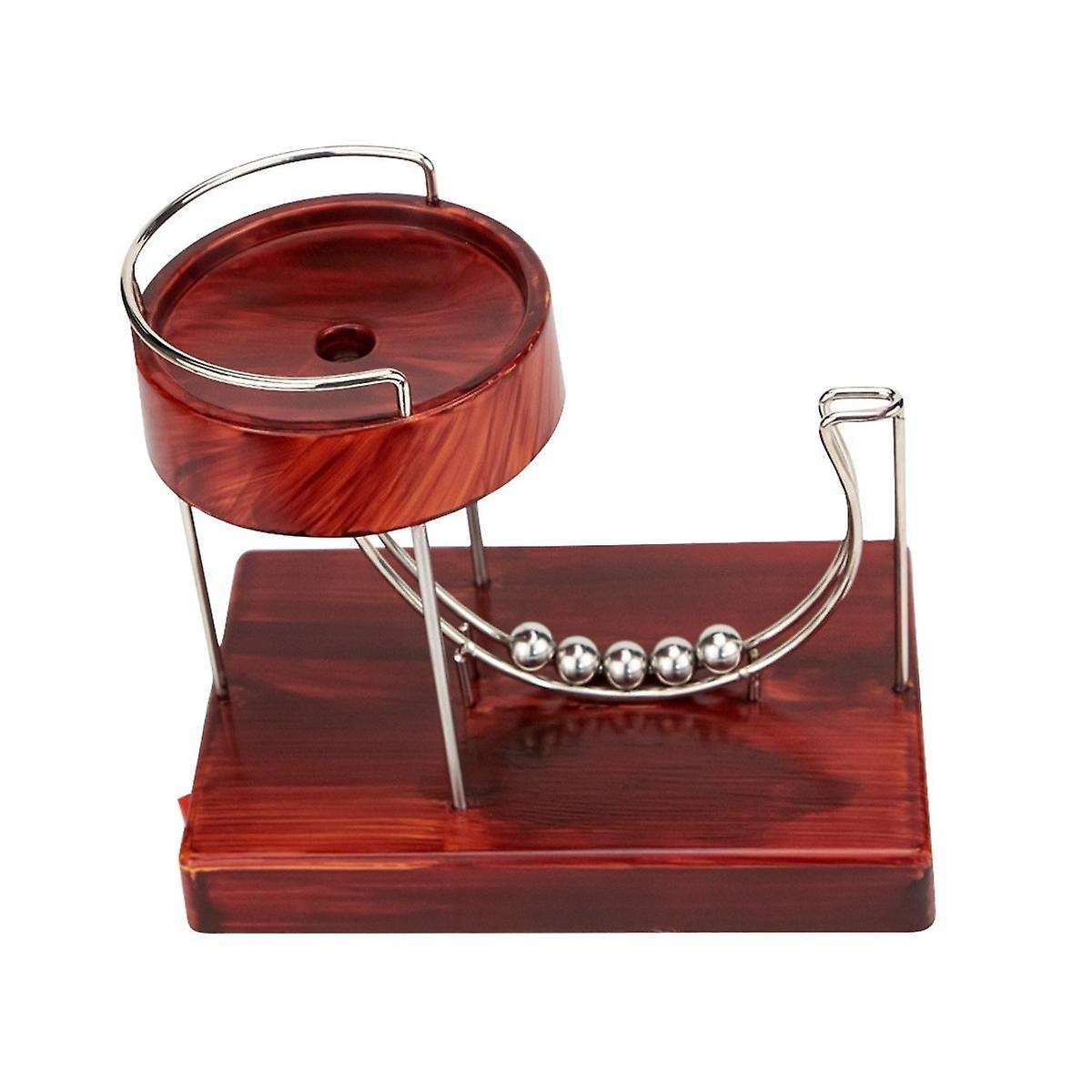 Machine Kinetic Art Motion Inertial Metal Automatic Jumping Table Toy Home Decor,wood