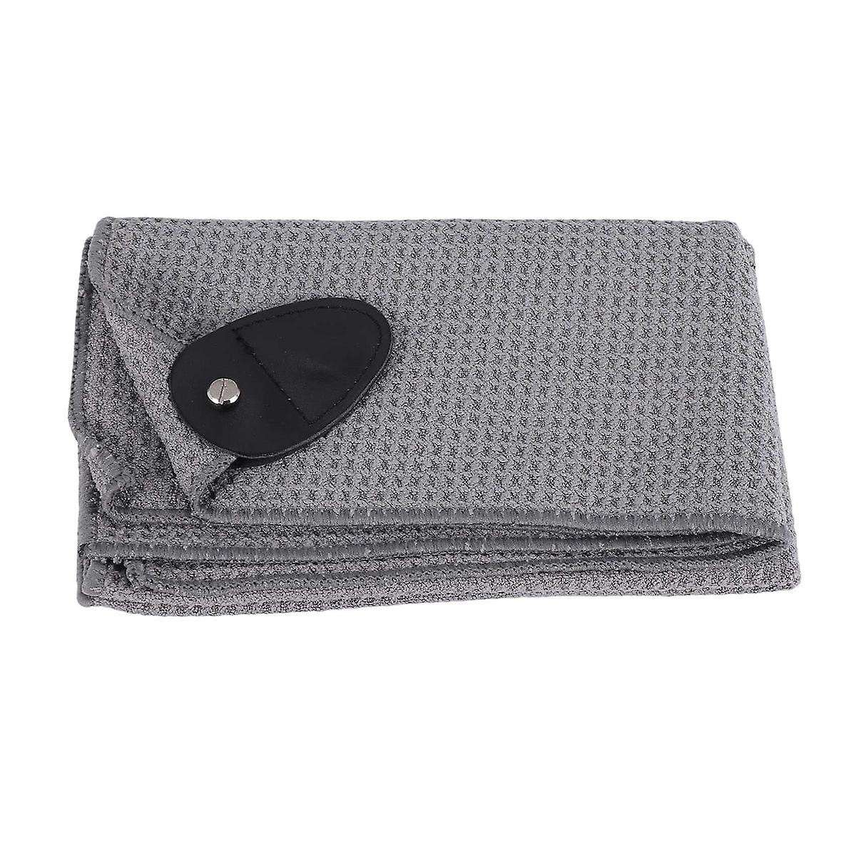 Magnetic Towel, Tier Microfiber with Deep Pockets Magnet for to Golf Carts or Clubs,Grey