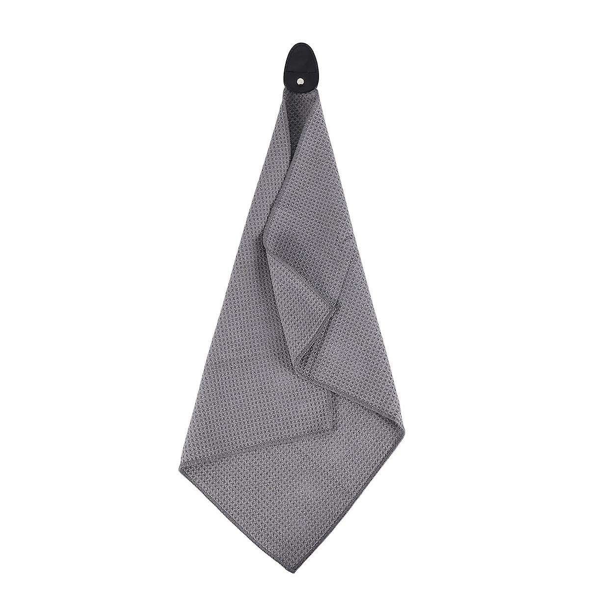Magnetic Towel, Tier Microfiber with Deep Pockets Magnet for to Golf Carts or Clubs,Grey