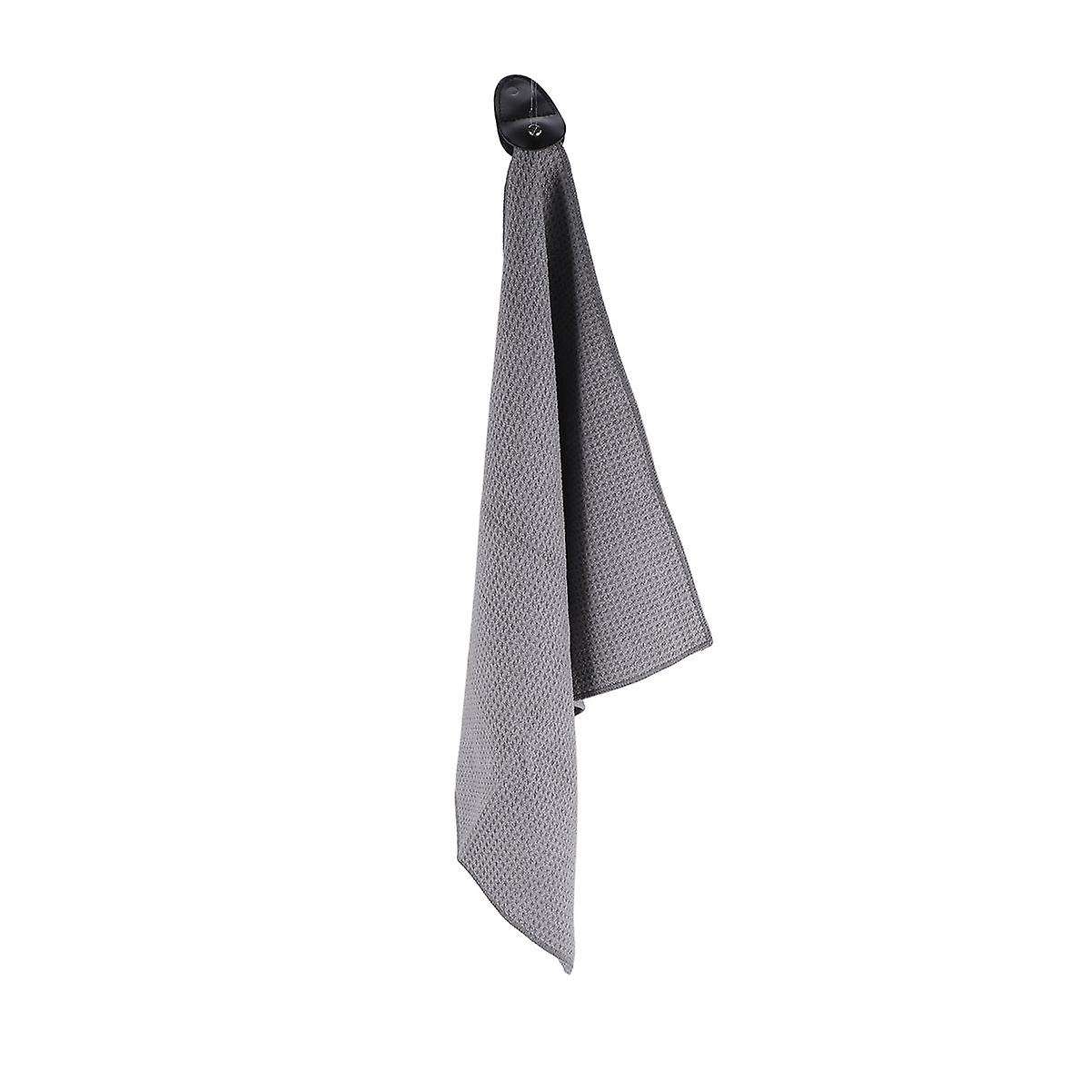 Magnetic Towel, Tier Microfiber with Deep Pockets Magnet for to Golf Carts or Clubs,Grey