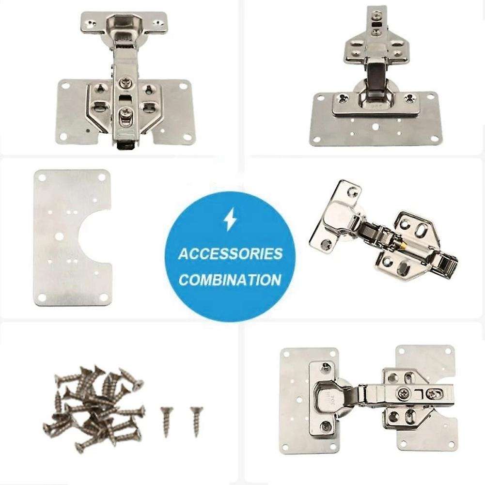 10pcs Stainless Steel Hinge Repair Board Installer Kits Screw