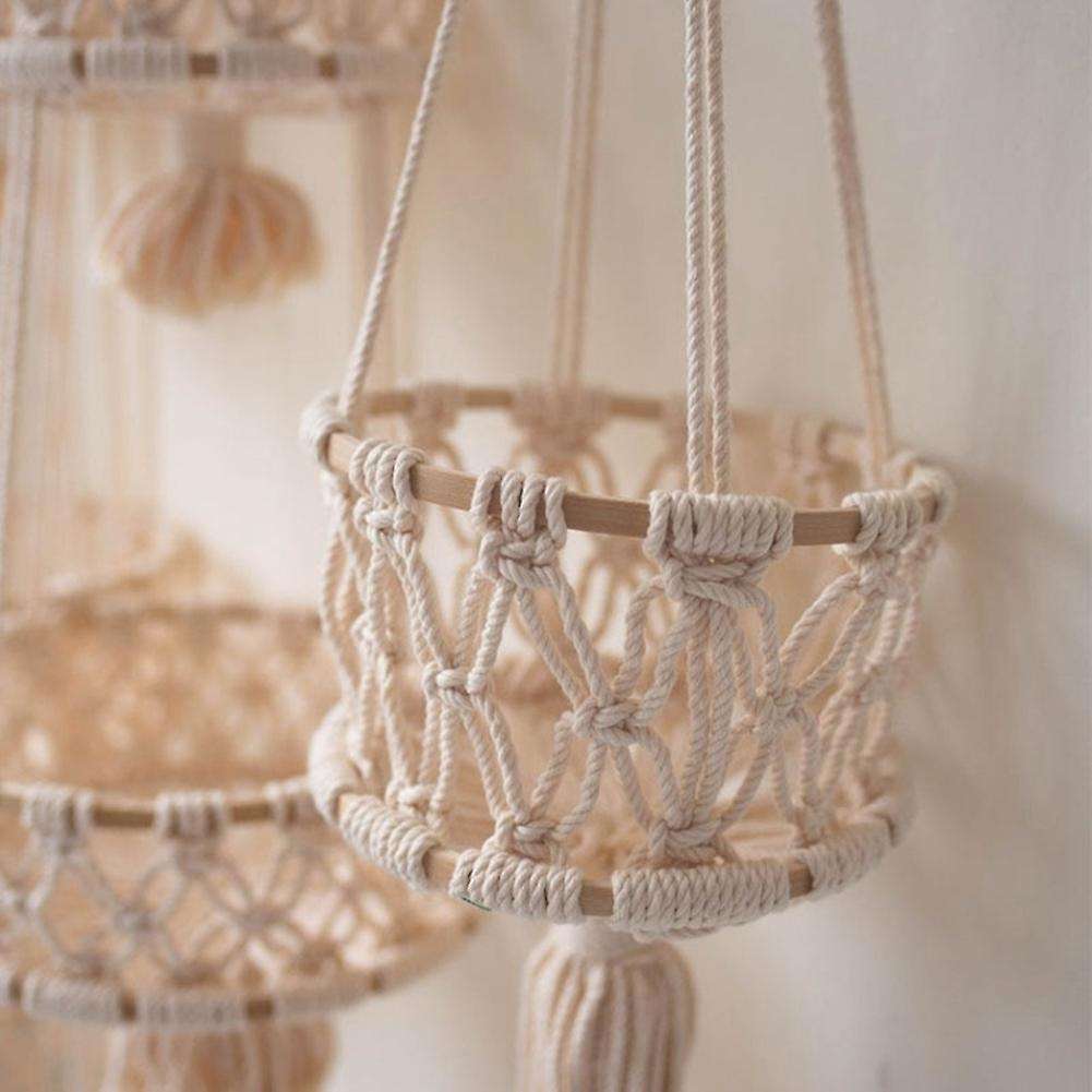Hanging Baskets - for Kitchen Boho Decor Hanging Plant Holder 1 Tier