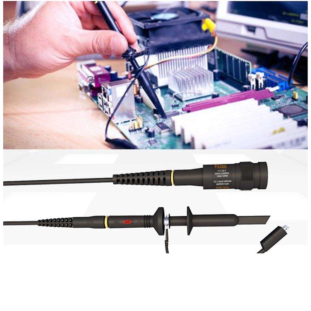 1pcs Dc-200mhz Oscilloscope Probe X1/x10 P2200 Bnc Test Lead Kit