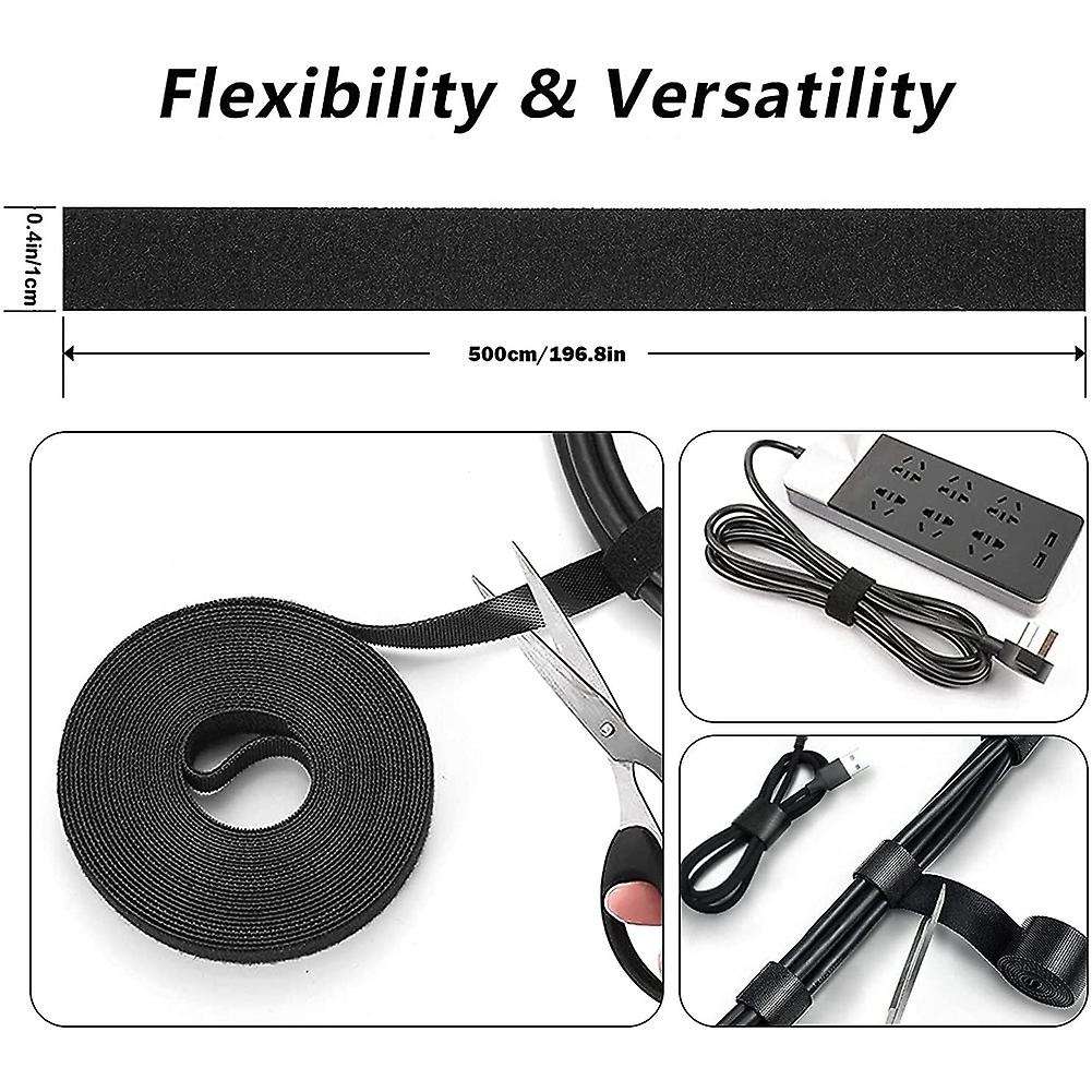 Cable Management Kit, Sleeve,self Adhesive Base,large Cable Clips
