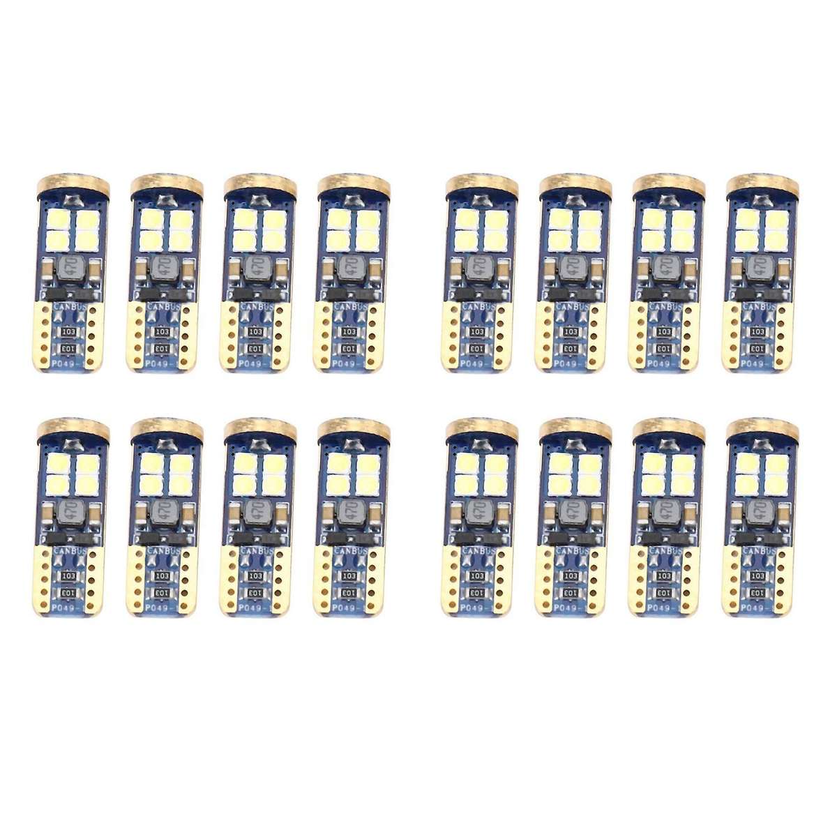 T10 168 Led Car Bulb 4pcs 194 W5w 12-smd 3030 Chipset Led Bulbs