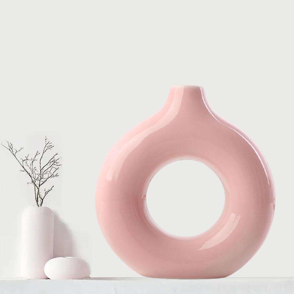 Ceramic Vase Flower Round Flower Vase for Home Decor Art Vases S