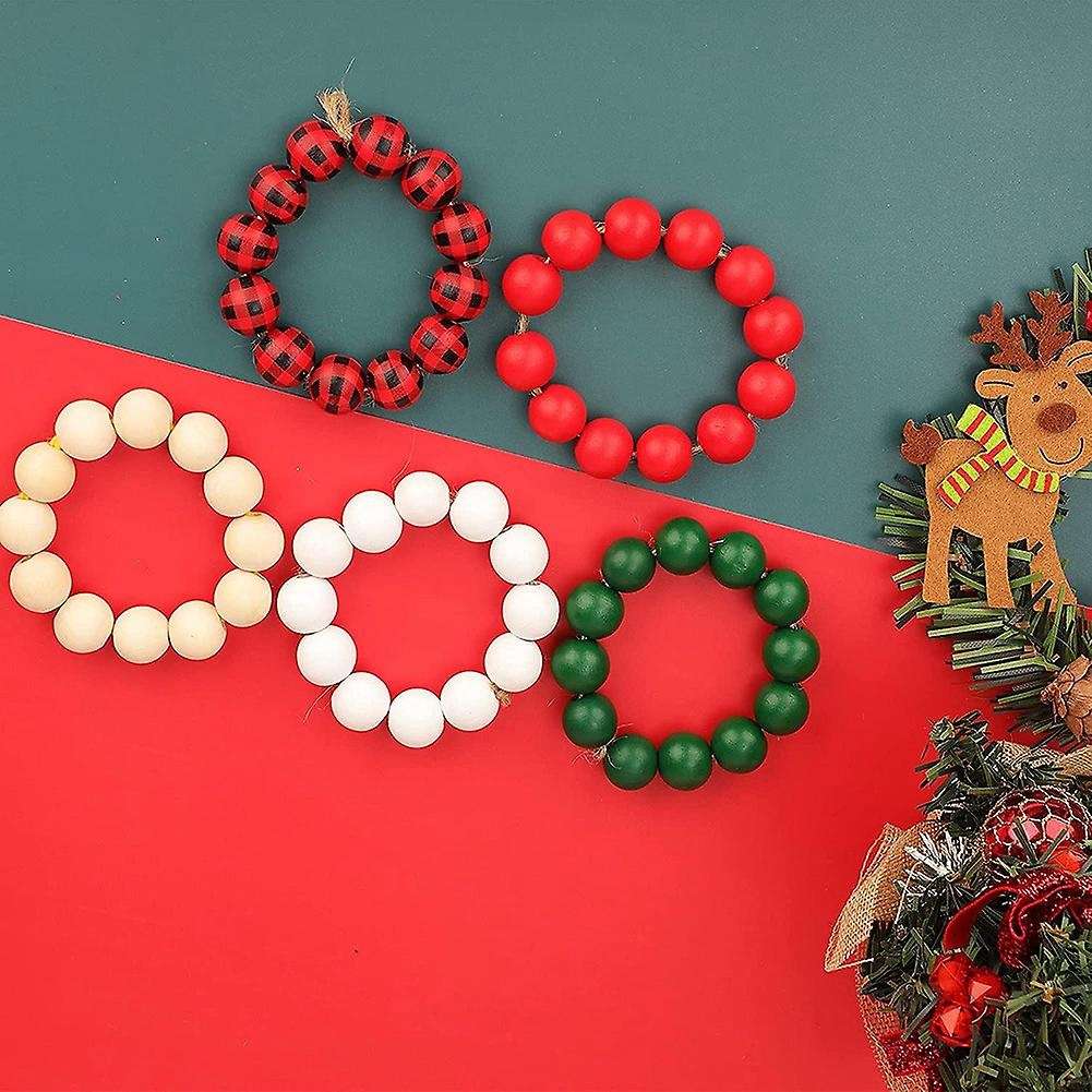 200 Piece Of Christmas Wooden Beads Natural Polished Beads