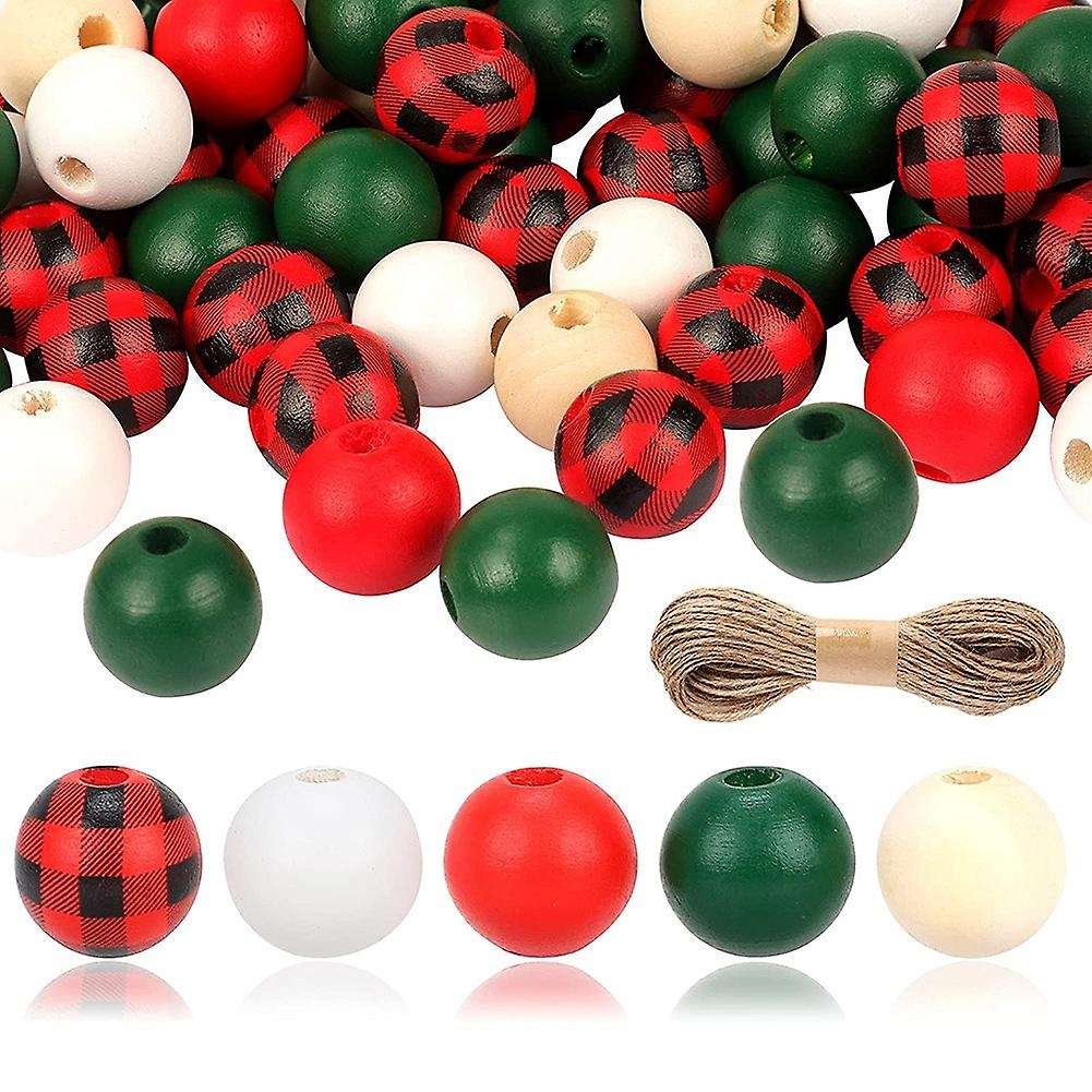 200 Piece Of Christmas Wooden Beads Natural Polished Beads