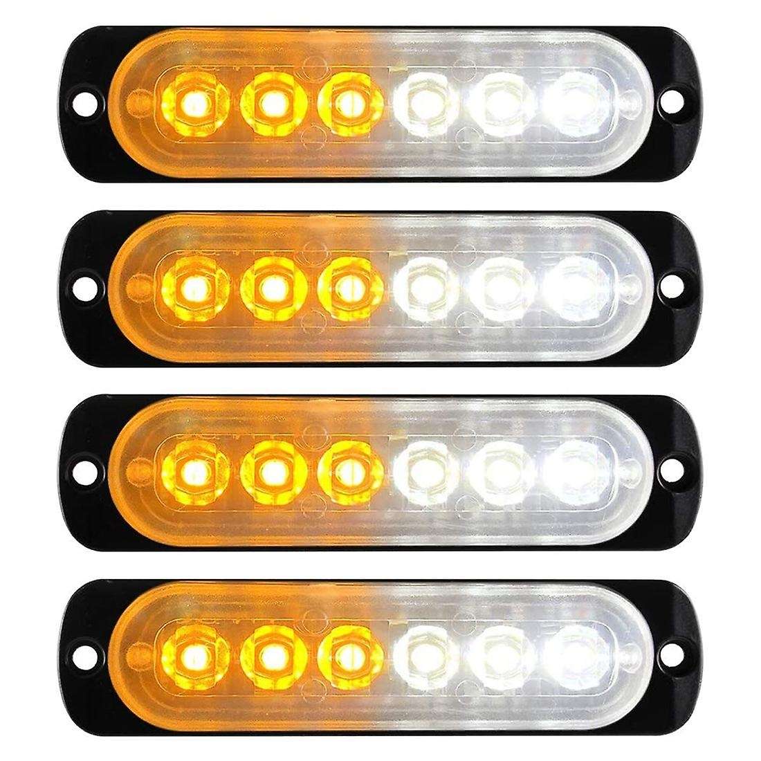 6led Emergency Warning Light Beacon Hazard Flash Caution Strobe Light