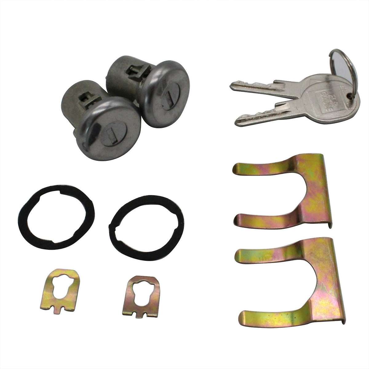 1 Pair Of 2 Door Lock Cylinder Set for Chevy Chevrolet Gmc Truck Suv