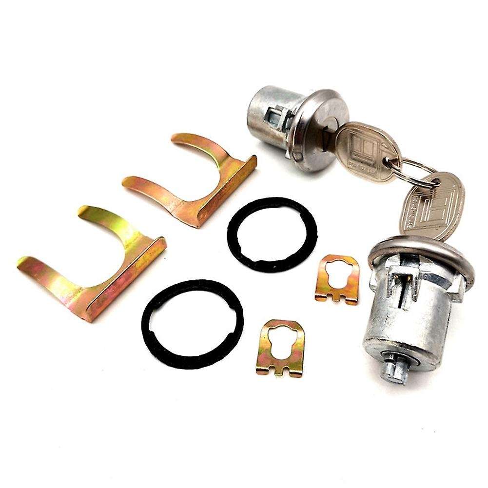 1 Pair Of 2 Door Lock Cylinder Set for Chevy Chevrolet Gmc Truck Suv