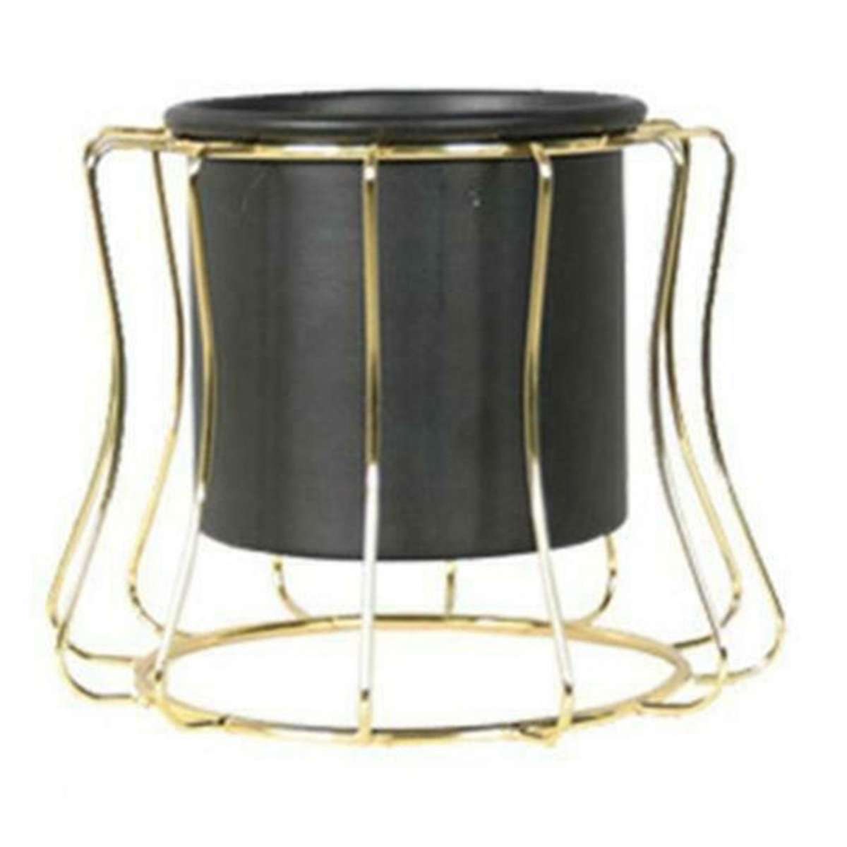 Metal Plant Stand Rack Outdoor Planter Display Holder Decor Black A