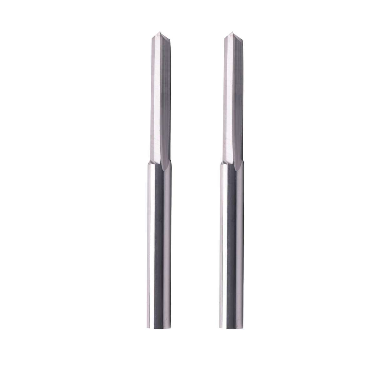 20pcs 2 Flute Bits 3.175mm Straight Tungsten Steel Milling Cutter