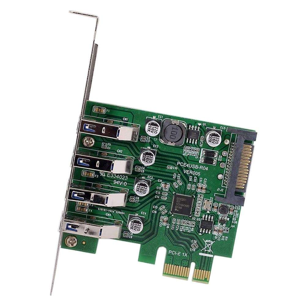 Low Profile 4 Ports Pci-e to Usb 3.0 Hub Pci Express Expansion Card