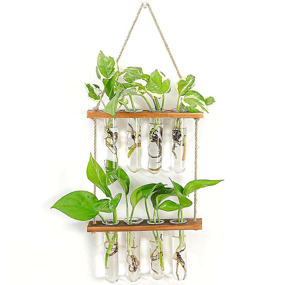 Wall Hanging Plant Glass Propagation Station Tubes Flower Terrarium