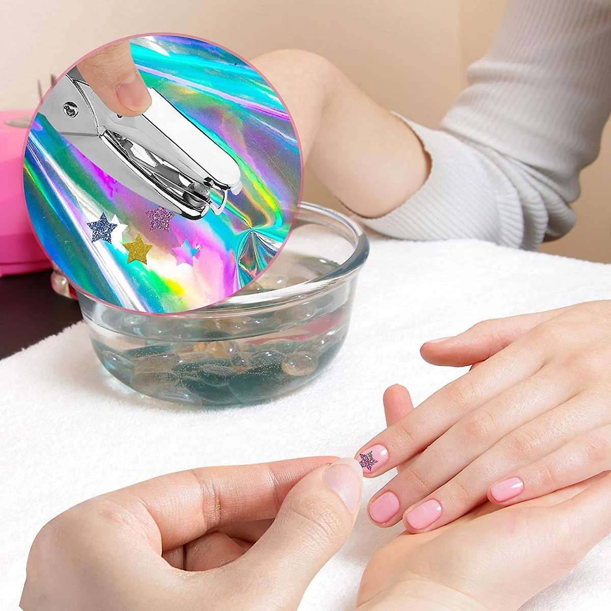 3pcs Metal Single Hole Puncher Circle Star Heart Hole Paper Punch