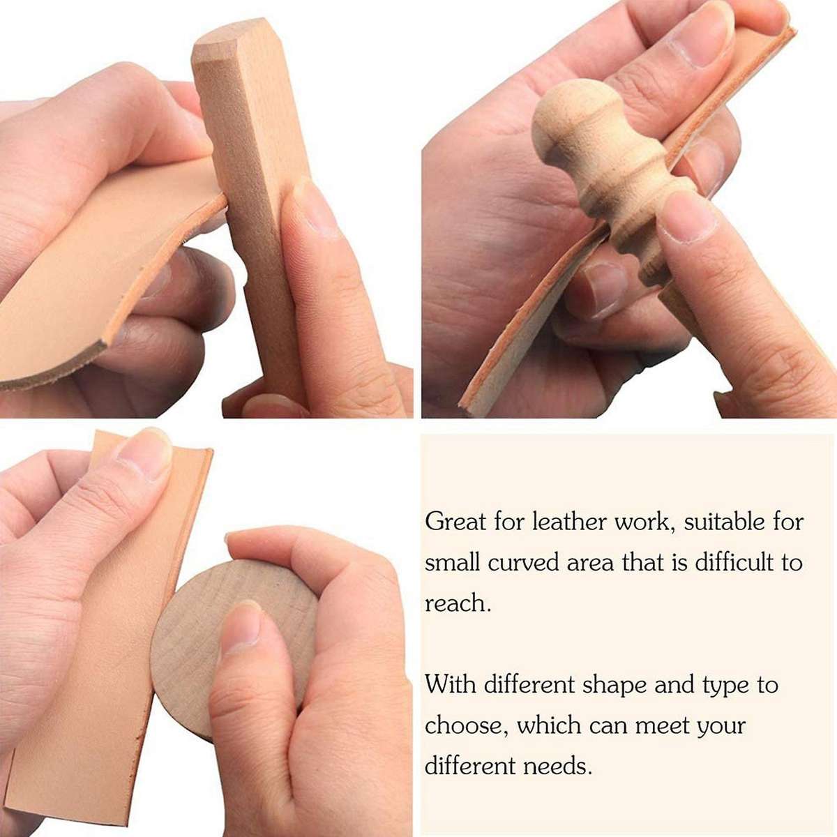 Leather Craft Edge Beveler Scraper Handle for Diy Leather Craft Tool