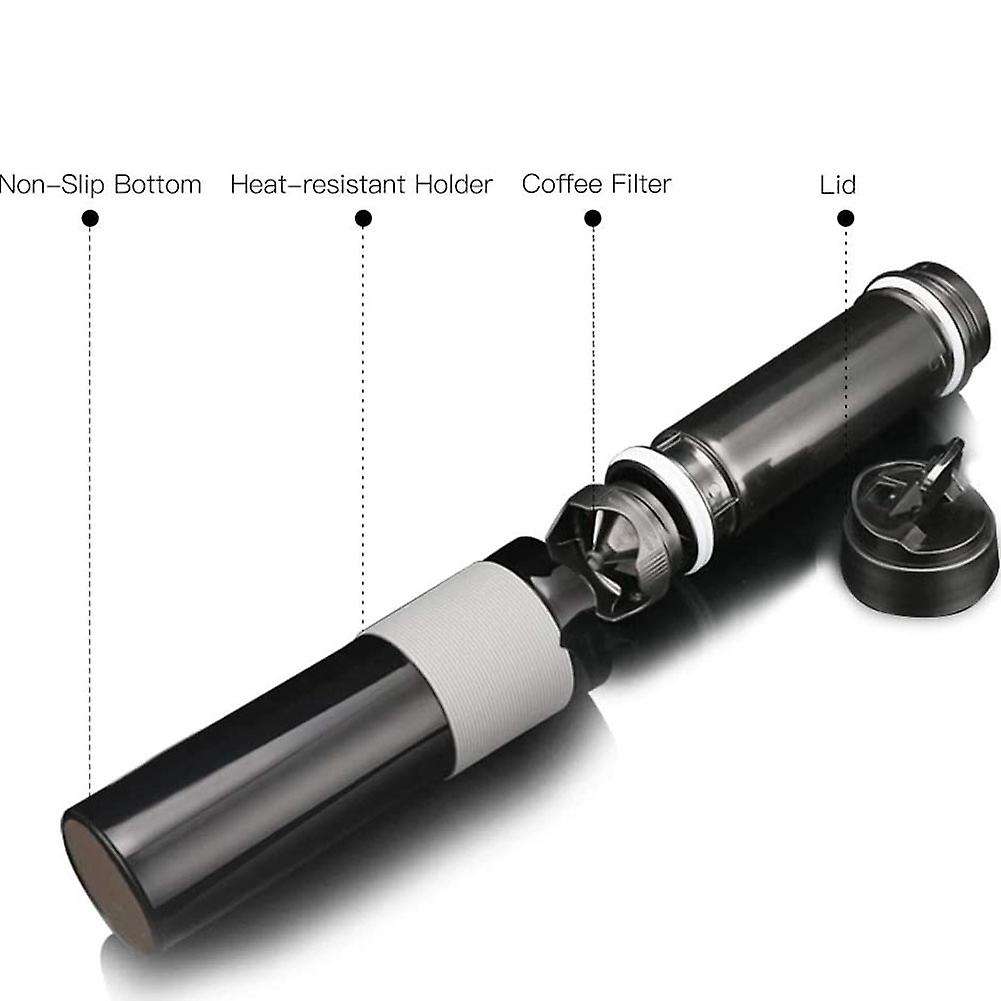 Pin Portable Press Pot Outdoor Hand Brewed Coffee Filter Cup,a